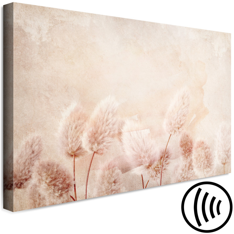 Canvas Art Print Sunny Clearing (1-piece) Wide - spring landscape of a pink meadow 137852 additionalImage 6