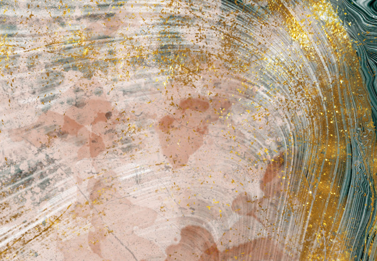 Canvas Print Golden Veins in Malachite (3-piece) - modern abstraction with beige 138752 additionalImage 5