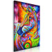 Canvas Print Zebra III (1-piece) - colorful fantasy with a quadruped mammal 144752 additionalThumb 2