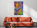 Canvas Print Zebra III (1-piece) - colorful fantasy with a quadruped mammal 144752 additionalThumb 3