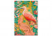 Paint by number Amongst Foliage - Pink Bird on the Decorative Green Background 145152 additionalThumb 5