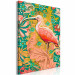 Paint by number Amongst Foliage - Pink Bird on the Decorative Green Background 145152 additionalThumb 3