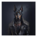 Canvas AI Doberman Dog - Rock Style Animal Fantasy Portrait - Square 150152 additionalThumb 7