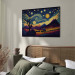 Canvas Impressionistic Landscape - Mountains and Meadows Under a Sky Full of Stars 151052 additionalThumb 10