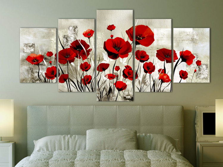 Canvas Art Print Scarlet Field 46952 additionalImage 3