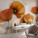 Wall Mural Poppies - Vintage and Landscape with Composition of Red Flowers on a Light Background 60652 additionalThumb 4