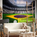 Photo Wallpaper Brazilian Football - Soccer stadium with the Brazilian flag on the field 61152 additionalThumb 4