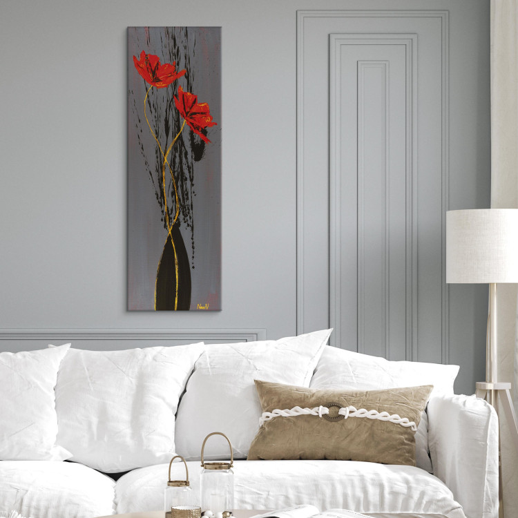 Canvas Print Stylised poppies 61752 additionalImage 11