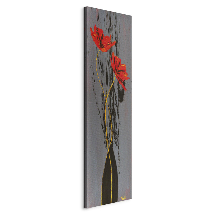 Canvas Print Stylised poppies 61752 additionalImage 2