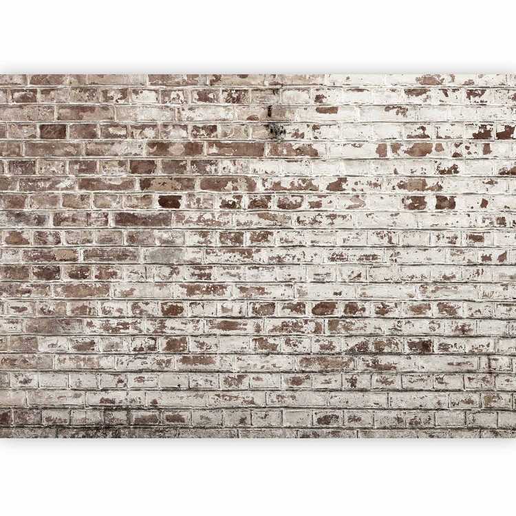 Photo Wallpaper Destroyed architecture - background with the pattern of a destroyed white brick wall 65552 additionalImage 5