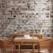 Photo Wallpaper Destroyed architecture - background with the pattern of a destroyed white brick wall 65552 additionalThumb 4