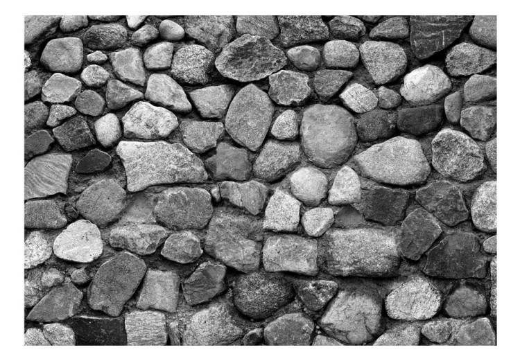 Wall Mural Grey defence - textured background of irregular stones in grey 90552 additionalImage 1