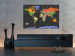 Canvas Print Ocean in Black (1-part) - English Labeled Colorful World Map 95952 additionalThumb 3