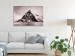 Canvas Art Print Inaccessible mountain - a photograph of a snow-capped peak in water 115162 additionalThumb 3