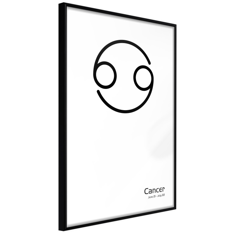 Poster Cancer - minimalist black and white composition with date and zodiac sign 117062 additionalImage 10