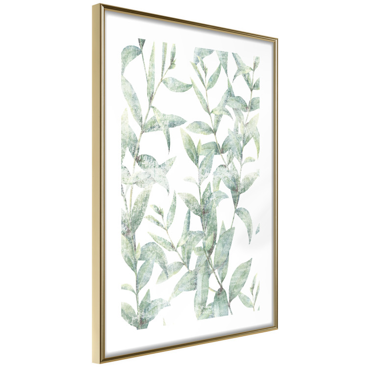 Poster Subtle Rustle - botanical composition with delicate green leaves 118262 additionalImage 8