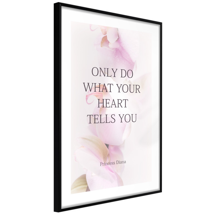 Wall Poster Do What Your Heart Tells - English quote on a background of pink flowers 122862 additionalImage 11