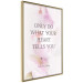 Wall Poster Do What Your Heart Tells - English quote on a background of pink flowers 122862 additionalThumb 12