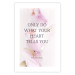 Wall Poster Do What Your Heart Tells - English quote on a background of pink flowers 122862 additionalThumb 25