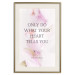 Wall Poster Do What Your Heart Tells - English quote on a background of pink flowers 122862 additionalThumb 19