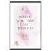Wall Poster Do What Your Heart Tells - English quote on a background of pink flowers 122862 additionalThumb 15