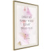 Wall Poster Do What Your Heart Tells - English quote on a background of pink flowers 122862 additionalThumb 2