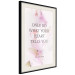 Wall Poster Do What Your Heart Tells - English quote on a background of pink flowers 122862 additionalThumb 3