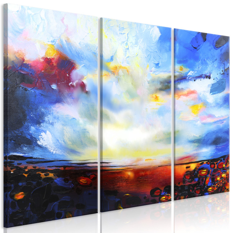 Canvas Art Print Colourful Sky (3 Parts) 123062 additionalImage 2