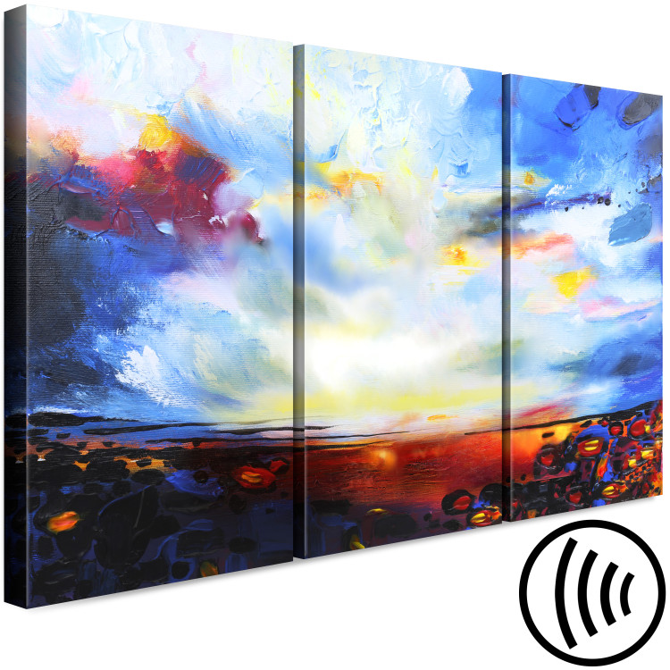 Canvas Art Print Colourful Sky (3 Parts) 123062 additionalImage 6