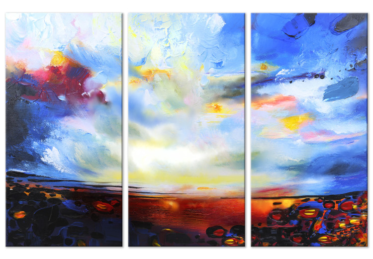 Canvas Art Print Colourful Sky (3 Parts) 123062