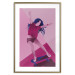 Wall Poster Powerslide - woman skateboarding in pastel pink motif 123362 additionalThumb 14