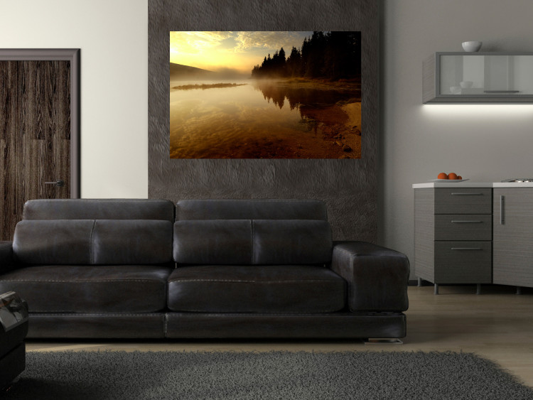 Wall Poster Autumn Evening - autumn landscape of trees at sunset 124462 additionalImage 25