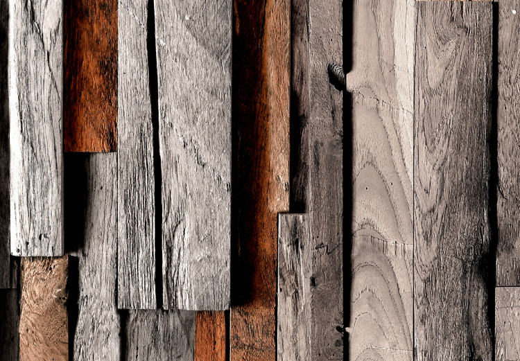 Wall Mural Wooden wall - a composition resembling vertically arranged boards 125062 additionalImage 3