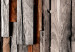 Wall Mural Wooden wall - a composition resembling vertically arranged boards 125062 additionalThumb 3