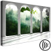 Canvas White columns in forest - architecture against trees in fog background 125162 additionalThumb 6