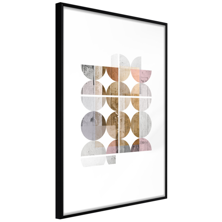 Poster Harmonious Shape - abstract circles on a contrasting white background 125262 additionalImage 10