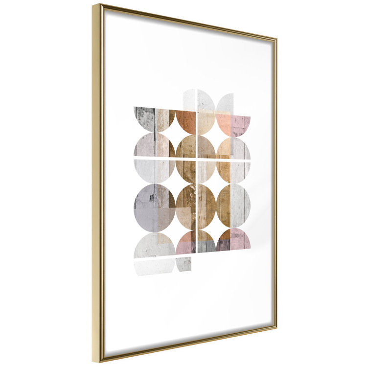 Poster Harmonious Shape - abstract circles on a contrasting white background 125262 additionalImage 12