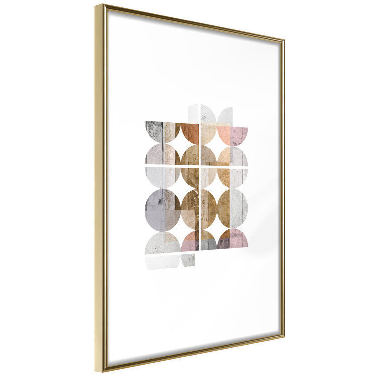 Poster Harmonious Shape - abstract circles on a contrasting white background 125262 additionalImage 6