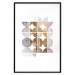 Poster Harmonious Shape - abstract circles on a contrasting white background 125262 additionalThumb 17