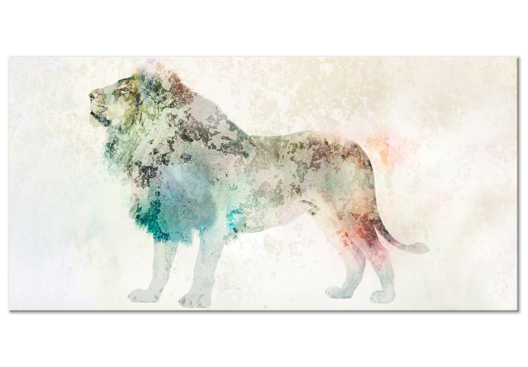 Large canvas print Colourful King II [Large Format] 127562