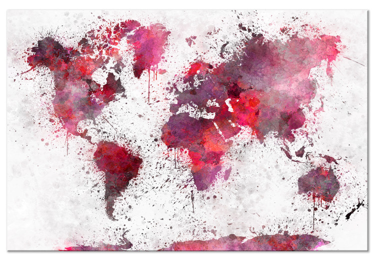 Large canvas print Bloody Map [Large Format] 128662