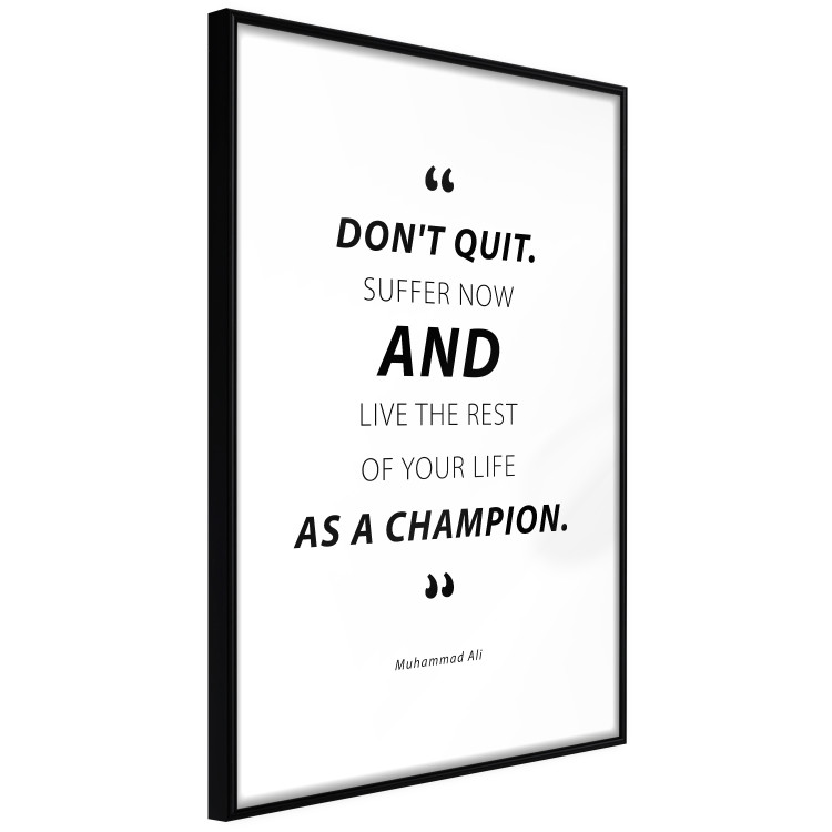 Wall Poster Quote - Muhammad Ali - black and white composition with motivational quotes 128862 additionalImage 6
