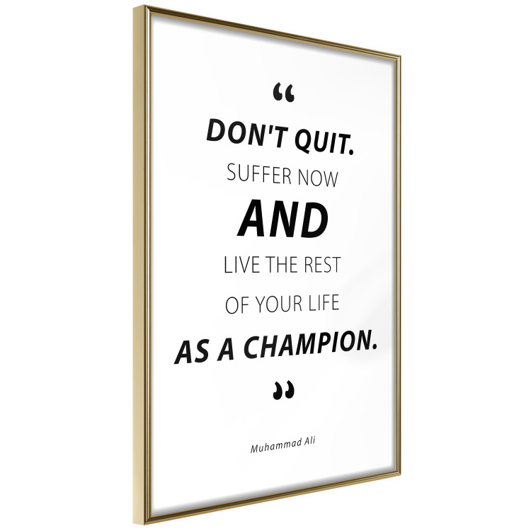 Wall Poster Quote - Muhammad Ali - black and white composition with motivational quotes 128862 additionalImage 12