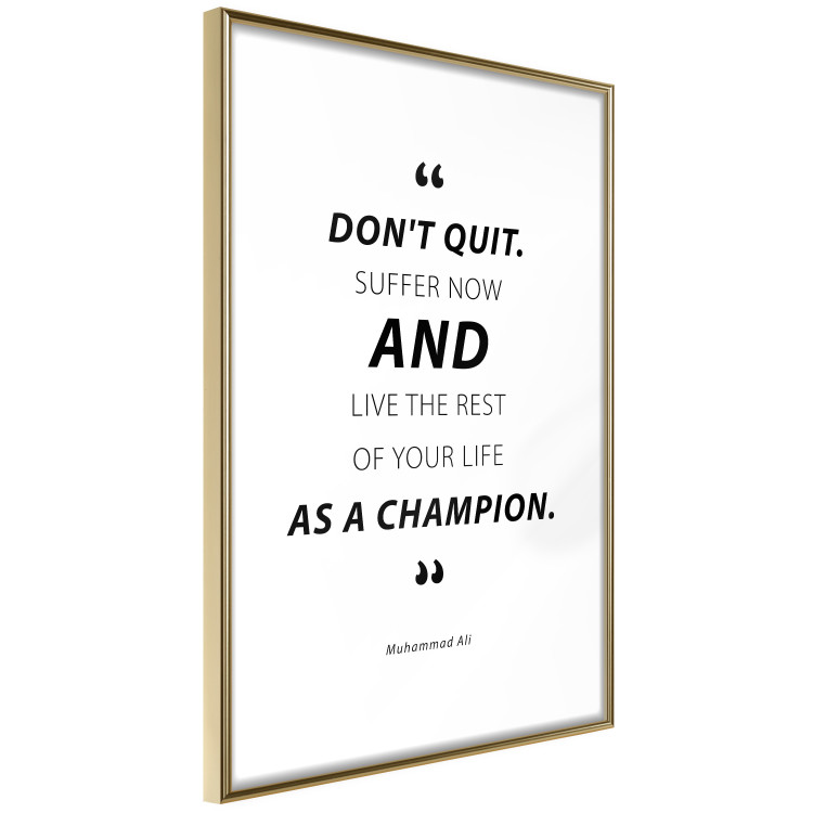 Wall Poster Quote - Muhammad Ali - black and white composition with motivational quotes 128862 additionalImage 7