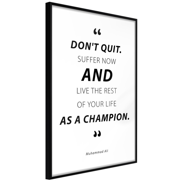 Wall Poster Quote - Muhammad Ali - black and white composition with motivational quotes 128862 additionalImage 11
