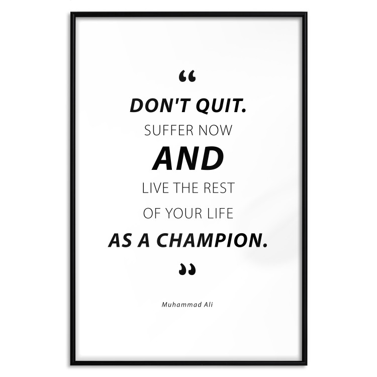 Wall Poster Quote - Muhammad Ali - black and white composition with motivational quotes 128862 additionalImage 15