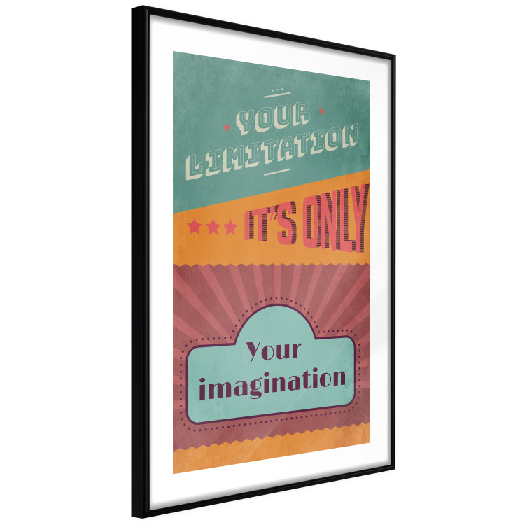 Poster Your Limitation It's Only Your Imagination - colorful pattern with text 129162 additionalImage 8