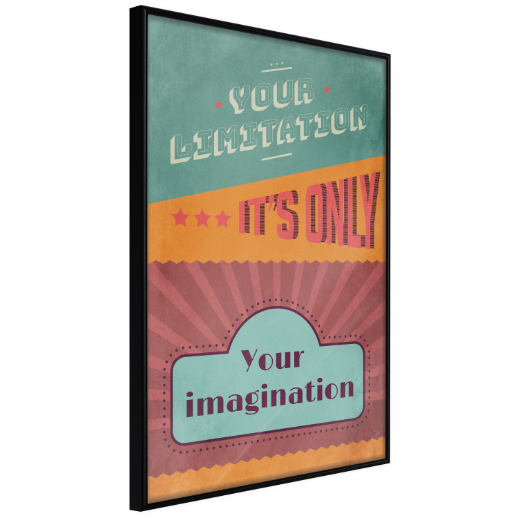 Poster Your Limitation It's Only Your Imagination - colorful pattern with text 129162 additionalImage 13