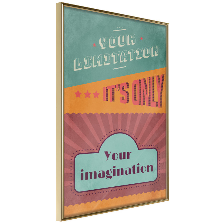 Poster Your Limitation It's Only Your Imagination - colorful pattern with text 129162 additionalImage 12