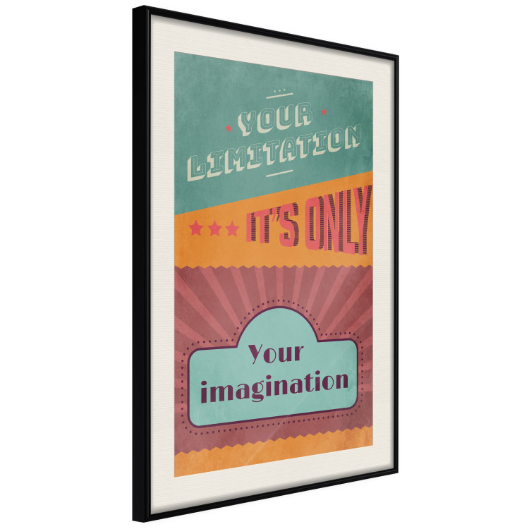 Poster Your Limitation It's Only Your Imagination - colorful pattern with text 129162 additionalImage 2